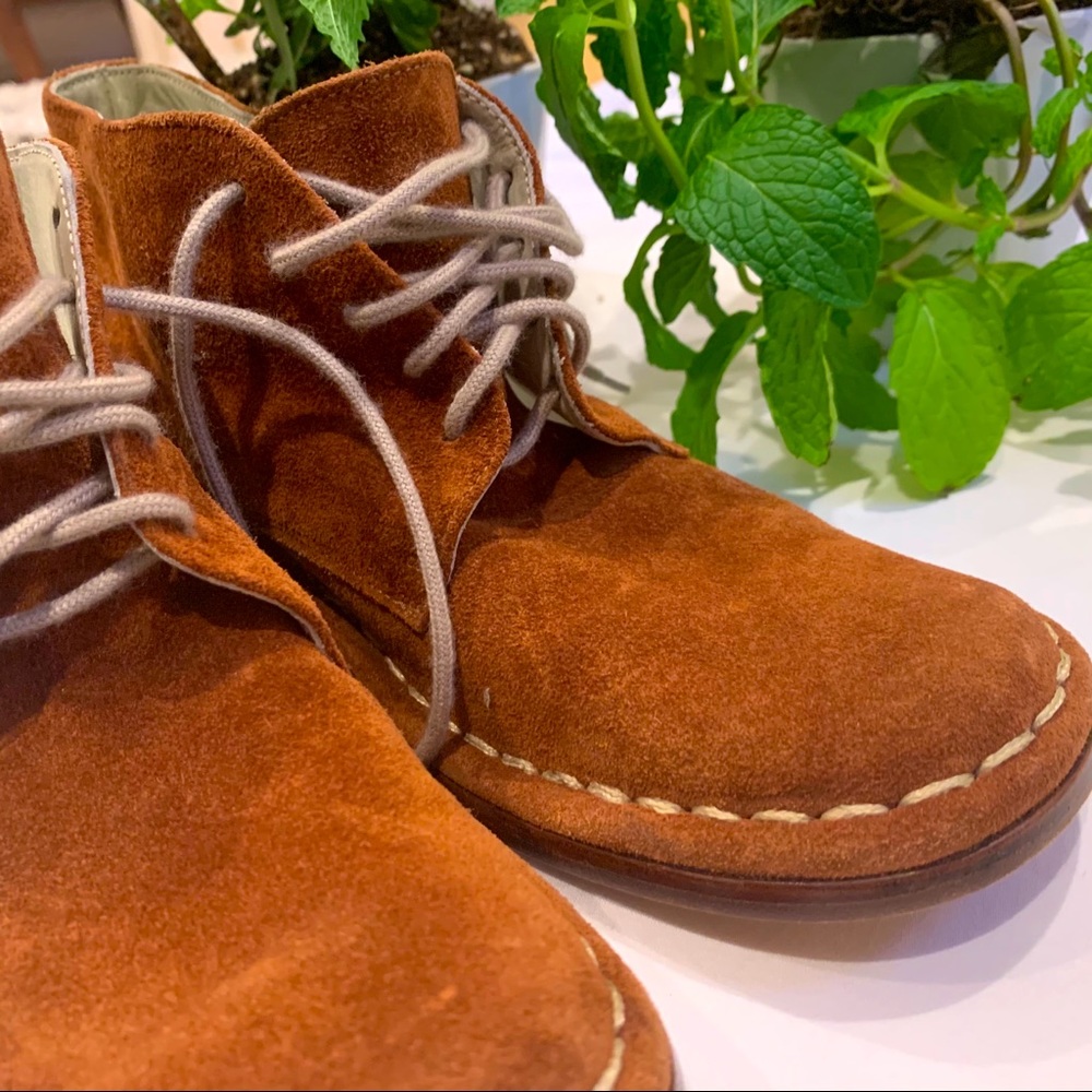 Handmade Vero Cuoio Italian leather/suede booties